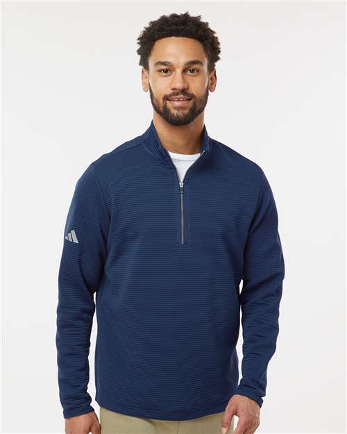 Custom Embroidered Adidas Spacer Quarter-Zip Pullover A588