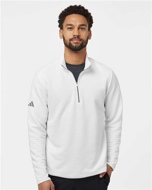 Custom Embroidered Adidas Spacer Quarter-Zip Pullover A588
