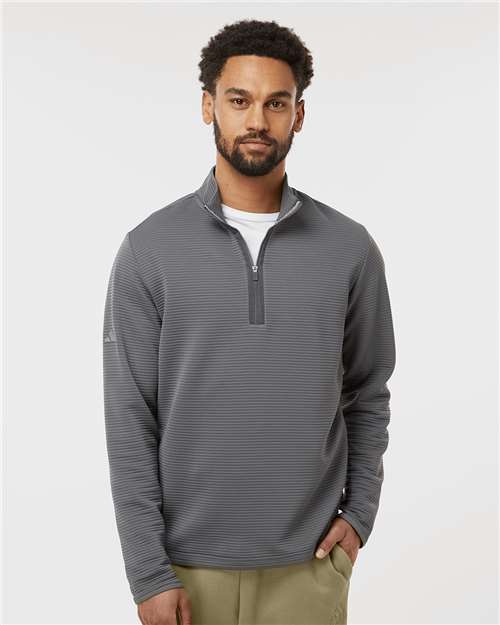 Custom Embroidered Adidas Spacer Quarter-Zip Pullover A588