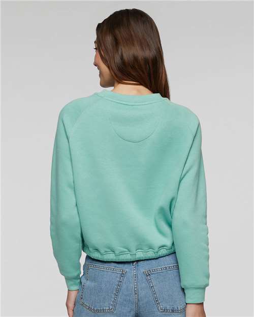 LAT Women's Relaxed 3-End Boxy Fleece Crewneck Sweatshirt 3528
