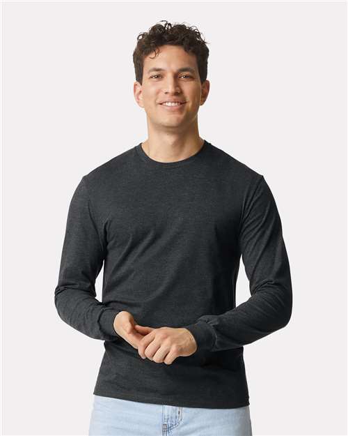 Custom Embroidered Gildan Softstyle® CVC Long Sleeve T-Shirt 67400