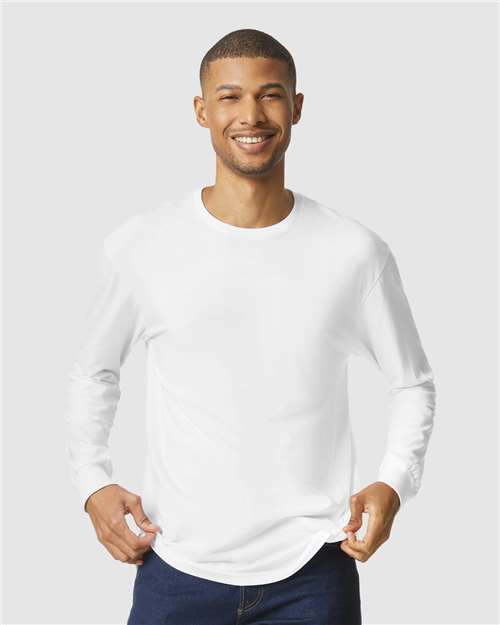 Custom Embroidered Gildan Softstyle® CVC Long Sleeve T-Shirt 67400