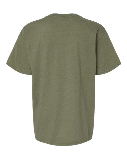 Gildan Softstyle® CVC T-Shirt 67000 White Custom Embroidered Business Logo