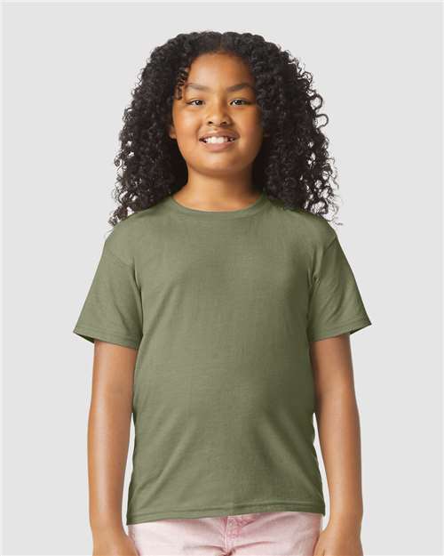 Custom Embroidered Gildan Softstyle® Youth CVC T-Shirt 67000B