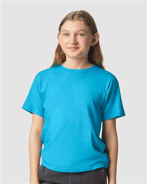 Custom Embroidered Gildan Softstyle® Youth CVC T-Shirt 67000B