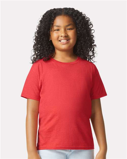 Custom Embroidered Gildan Softstyle® Youth CVC T-Shirt 67000B