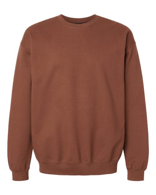 Gildan Softstyle® Midweight Crewneck Sweatshirt SF000 Cocoa Custom Embroidered Business Logo