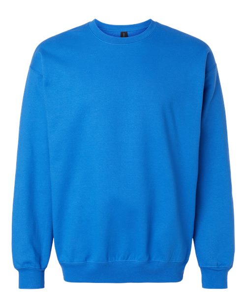 Gildan Softstyle® Midweight Crewneck Sweatshirt SF000 Royal Custom Embroidered Business Logo