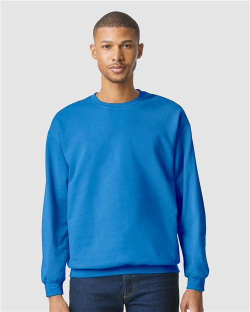 Custom Embroidered Gildan Softstyle® Midweight Crewneck Sweatshirt SF000 Royal