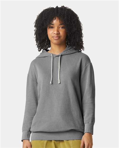 Custom Embroidered Comfort Colors Garment-Dyed Lightweight Fleece Hooded Sweatshirt 1467