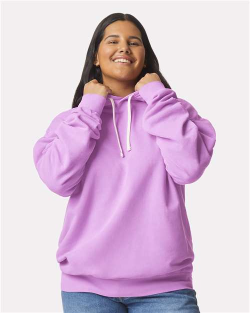 Custom Embroidered Comfort Colors Garment-Dyed Lightweight Fleece Hooded Sweatshirt 1467