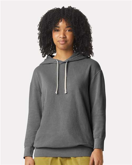 Custom Embroidered Comfort Colors Garment-Dyed Lightweight Fleece Hooded Sweatshirt 1467