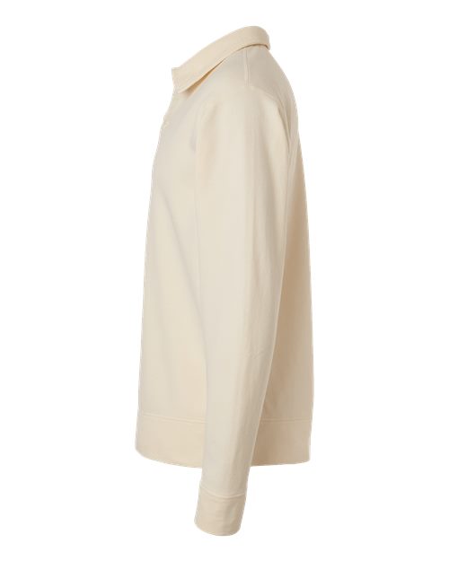 ComfortWash by Hanes Garment-Dyed Polo Collar Sweatshirt GDH490