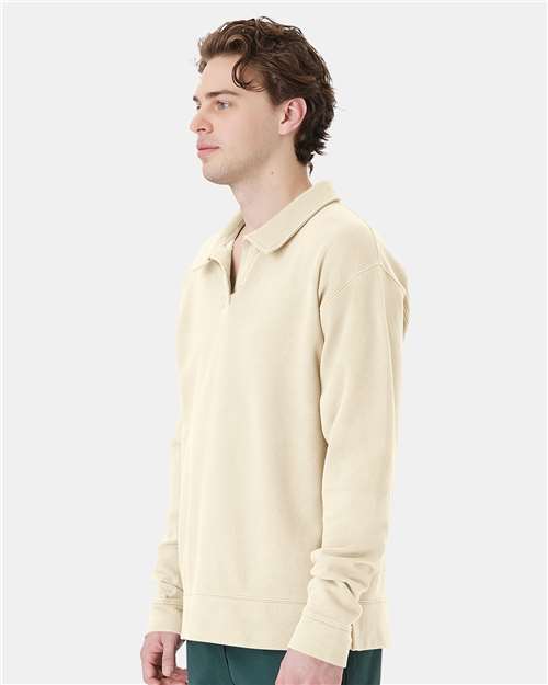 ComfortWash by Hanes Garment-Dyed Polo Collar Sweatshirt GDH490