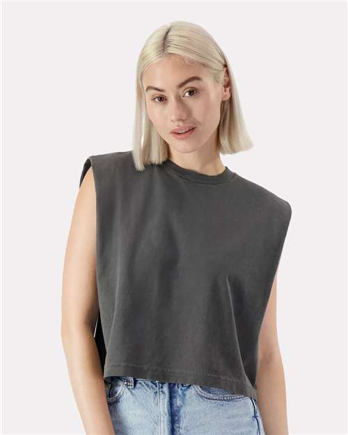Custom Embroidered American Apparel Garment-Dyed Women's Heavyweight Muscle Tee 307GD
