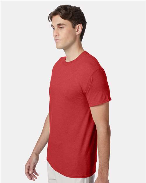 Hanes Perfect-T Triblend T-Shirt 42TB Athletic Red Heather
