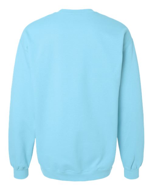 Gildan Softstyle® Midweight Crewneck Sweatshirt SF000 Sky Custom Embroidered Business Logo
