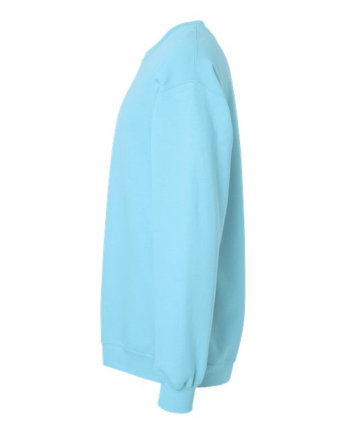Gildan Softstyle® Midweight Crewneck Sweatshirt SF000 Sky Custom Embroidered Business Logo