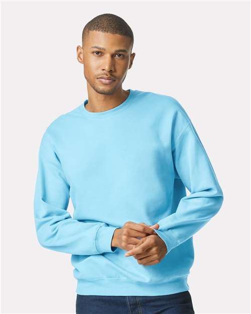 Custom Embroidered Gildan Softstyle® Midweight Crewneck Sweatshirt SF000 Sky