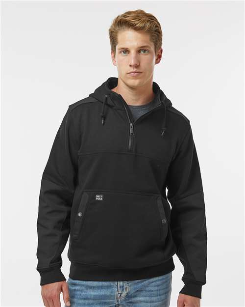 Custom Embroidered DRI DUCK Mission Quarter-Zip Hooded Pullover 7349
