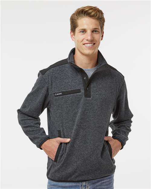 Custom Embroidered DRI DUCK Ranger Melange Fleece Pullover 7353