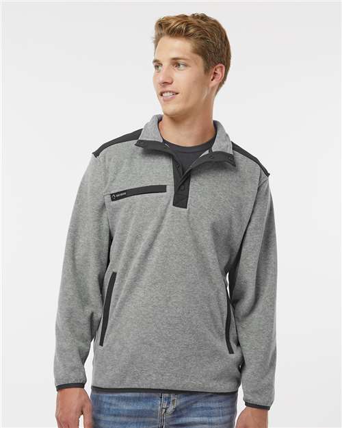 Custom Embroidered DRI DUCK Ranger Melange Fleece Pullover 7353