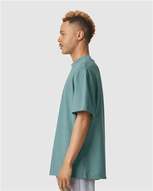 American Apparel Pique Mockneck Tee 1PQ