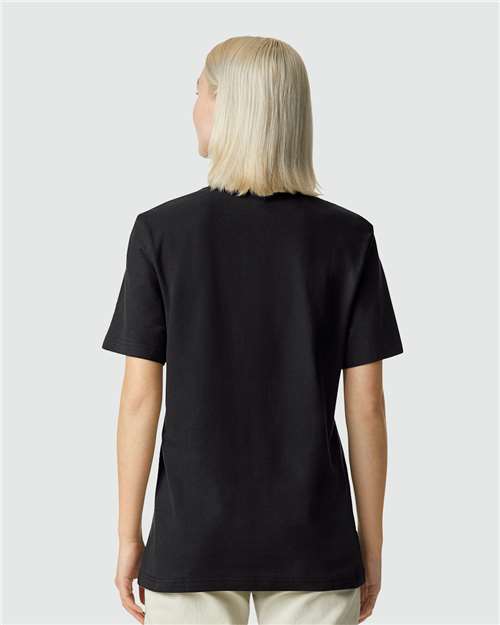 American Apparel Pique Mockneck Tee 1PQ