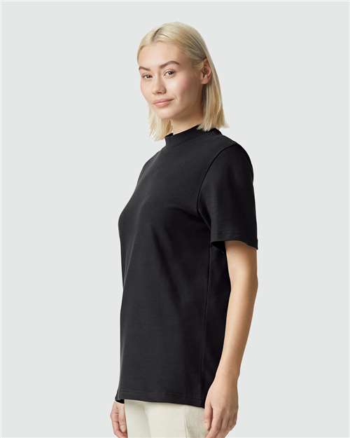 American Apparel Pique Mockneck Tee 1PQ