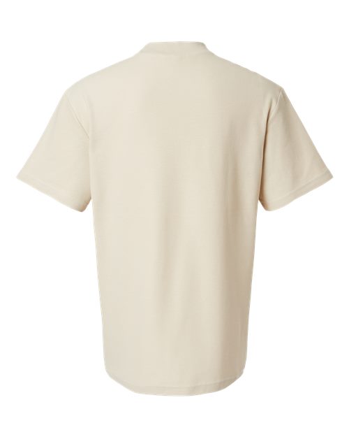 American Apparel Pique Mockneck Tee 1PQ