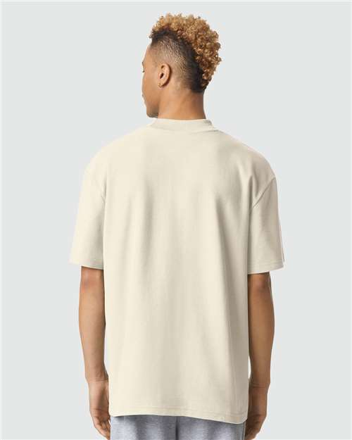 American Apparel Pique Mockneck Tee 1PQ