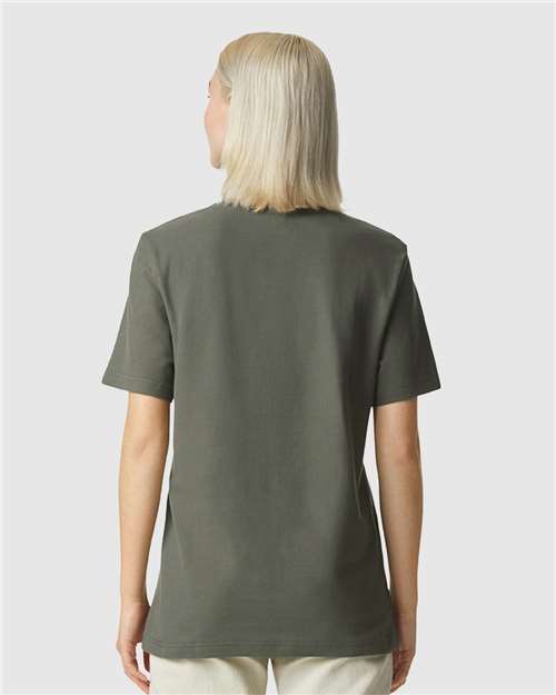 American Apparel Pique Mockneck Tee 1PQ
