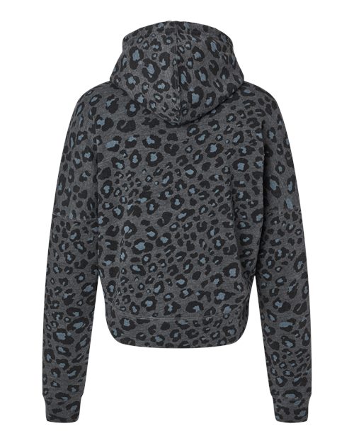 J. America Women's Crop Hooded Sweatshirt 8853