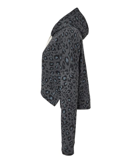 J. America Women's Crop Hooded Sweatshirt 8853