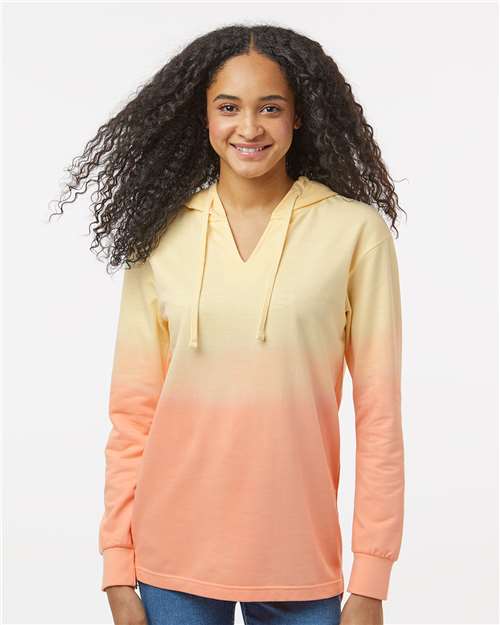 Custom Embroidered MV Sport Women's French Terry Ombré Hooded Sweatshirt W20185