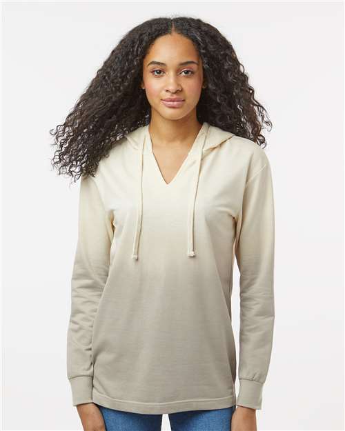 Custom Embroidered MV Sport Women's French Terry Ombré Hooded Sweatshirt W20185