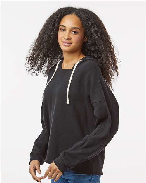 MV Sport Women's Angel Fleece Crop Hooded Sweatshirt W23101