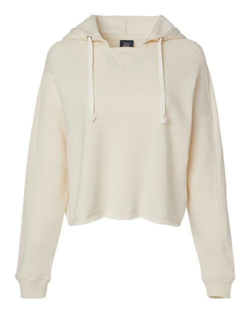MV Sport Women's Angel Fleece Crop Hooded Sweatshirt W23101