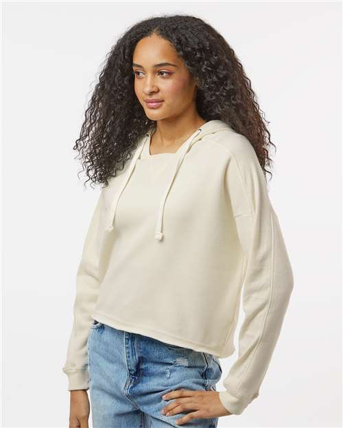 MV Sport Women's Angel Fleece Crop Hooded Sweatshirt W23101