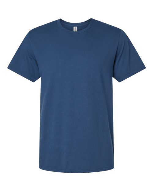 JERZEES Premium Cotton T-Shirt 570MR Washed Navy Custom Embroidered Business Logo