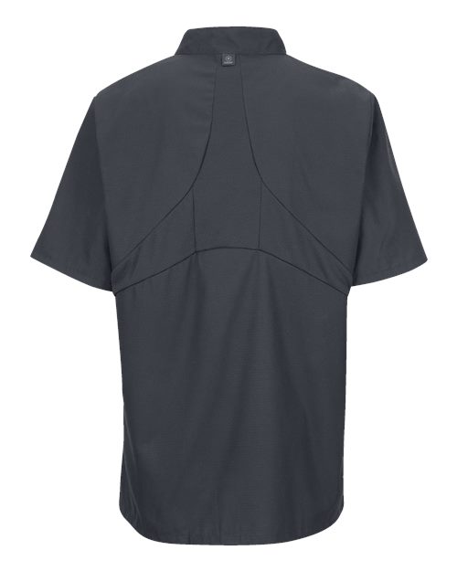 Chef Designs Mimix™ Short Sleeve Chef Coat with OilBlok 046X Custom Embroidered Business Logo