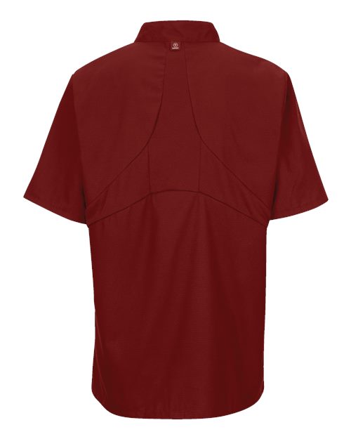 Chef Designs Mimix™ Short Sleeve Chef Coat with OilBlok 046X Custom Embroidered Business Logo