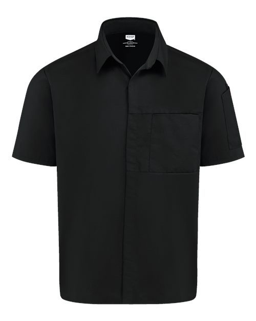 Chef Designs Poplin Airflow Cook Shirt with OilBlok 502M Custom Embroidered Business Logo