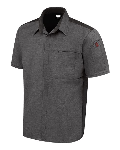 Chef Designs Poplin Airflow Cook Shirt with OilBlok 502M Custom Embroidered Business Logo