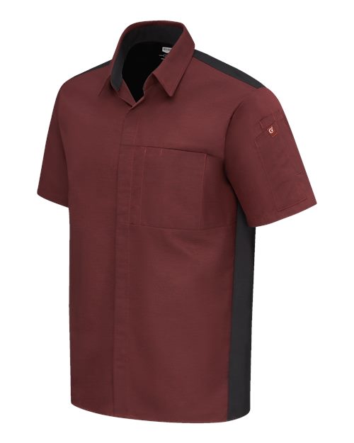 Chef Designs Poplin Airflow Cook Shirt with OilBlok 502M Custom Embroidered Business Logo