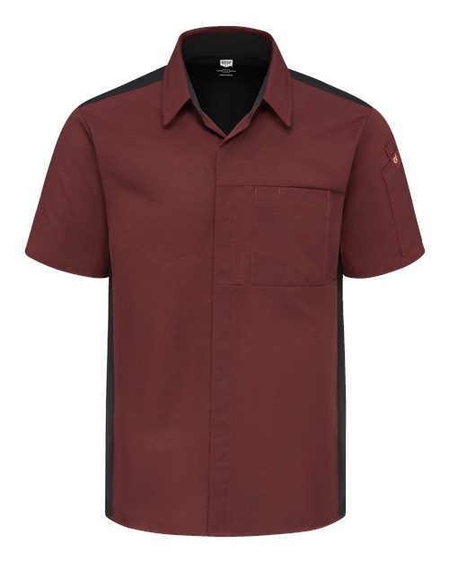 Chef Designs Poplin Airflow Cook Shirt with OilBlok 502M Custom Embroidered Business Logo