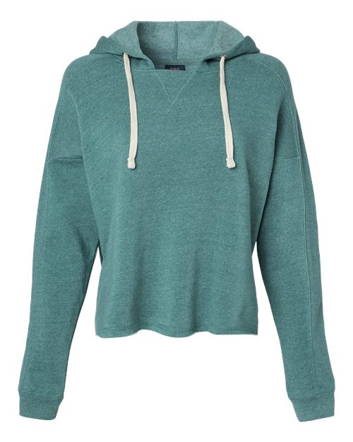MV Sport Women's Angel Fleece Crop Hooded Sweatshirt W23101