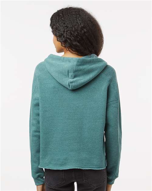 MV Sport Women's Angel Fleece Crop Hooded Sweatshirt W23101