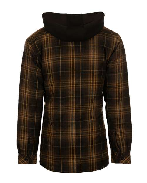 Burnside Quilted Flannel Hooded Jacket 8620