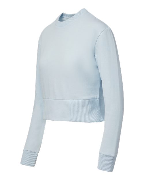MV Sport Women's Romi Cloud Fleece Crop Crewneck Sweatshirt W22106